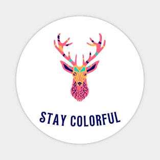 Deer Colorful Magnet